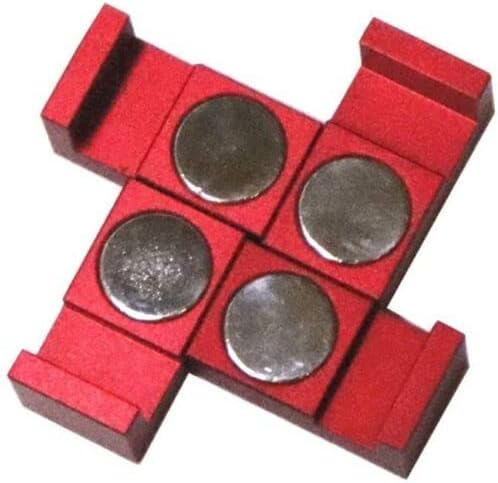 CWZ (Red) Magnetic Parallel Keepers Holders. Dual Magnets! Vise,CNC, Kurt - 4set