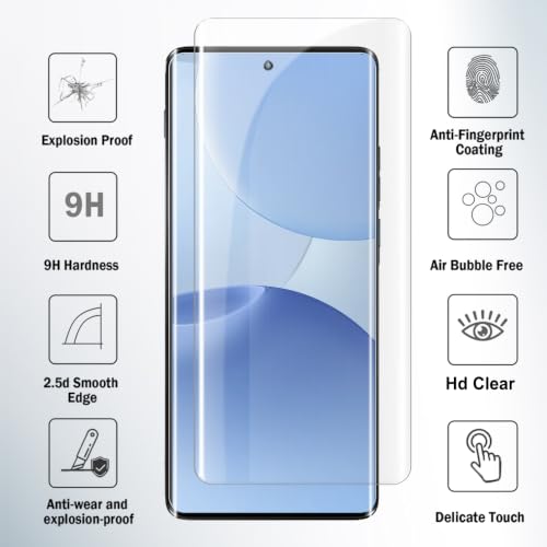 Image of STP FEEL Advanced UV Tempered Glass Screen Protector Guard Compatible For Tecno Camon 50 Ultra 5G (6.78 Inch, Pack of 2) Full Adhesive UV Curved Case Friendly HD Clarity with easy installation kit