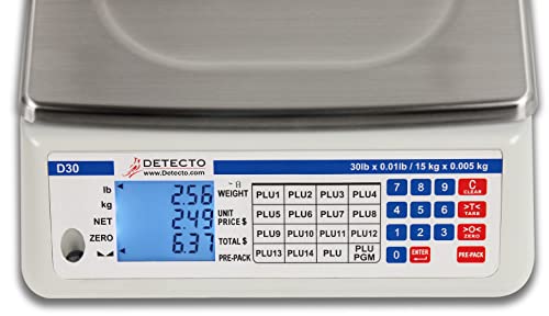 Báscula Digital Detecto D30 30 lb Capacidad miniatura 3