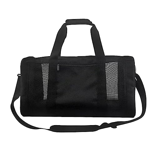 MYCENSE Mesh Gym Bag Gym Mesh Roll Bag Cross Shoulder Carry on Bag Gym Travel Hiking Travel Duffle Bag Multifunctional Sports Gym Bag Fitness Bag