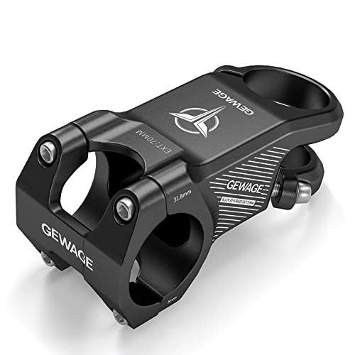 31.8 Bike Stem Mountain Bike Stem -8 Degree Short Handlebar Stem Drop for Road Bike, Mountain Bike, MTB, BMX
