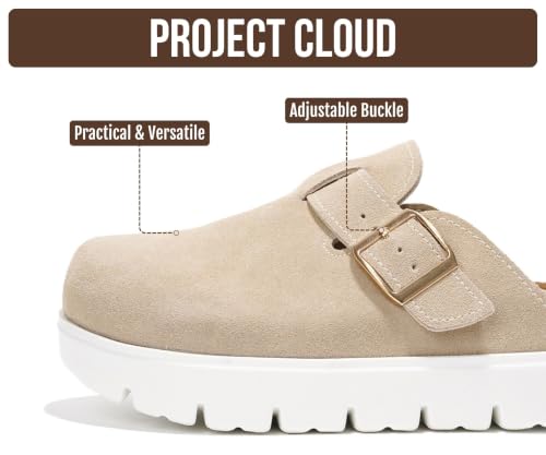 Image of 100% Genuine Leather Platform Clogs for Women - Fall Shoes for Women 2026