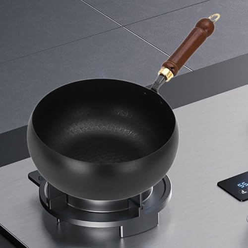 Wok Pan con mango de madera y revestimiento antiadherente miniatura 2
