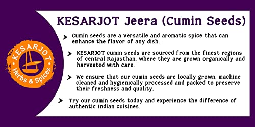 Image of Kesarjot Whole Jeera (Cumin Seeds) | Export Quality | 100 grams