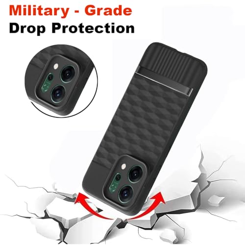 Image of Shockproof Case for Oppo Reno14 5G | Full Camera Protection | TPU Flexible Back Cover for Oppo Reno14 5G (Matte Black)