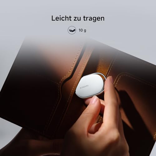 Xiaomi Smart Tag, kompatibel mit Apple Find My und Google Android Find Hub – Tracker/Finder für Gepäck, Taschen, Koffer, Geldbörse und Haustiere, IP67, Batterielaufzeit über 1 Jahr, 1er-Pack