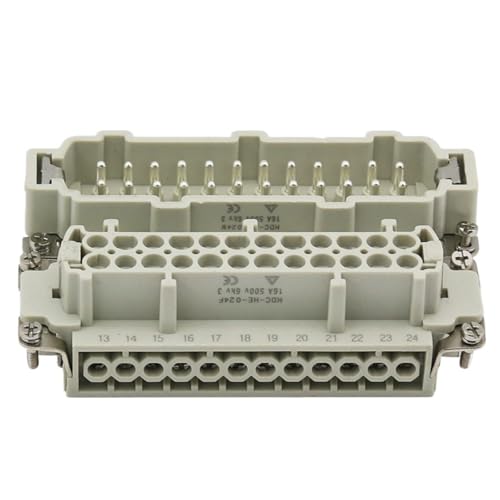Conector pesado HDC-HE-24 24 núcleos 16A 500V miniatura 1