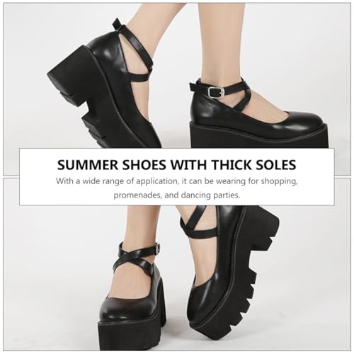 Chaussures plateforme simples élégantes en PU sandales d'été