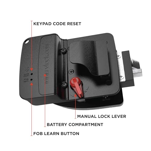 Image of RVLOCK V4 Durable Metal RV Door Lock with Keypad and Remote, Premium Replacement for Trailers, Secure and Convenient Keyless Camper Door Lock Replacement, Patented Security Technology