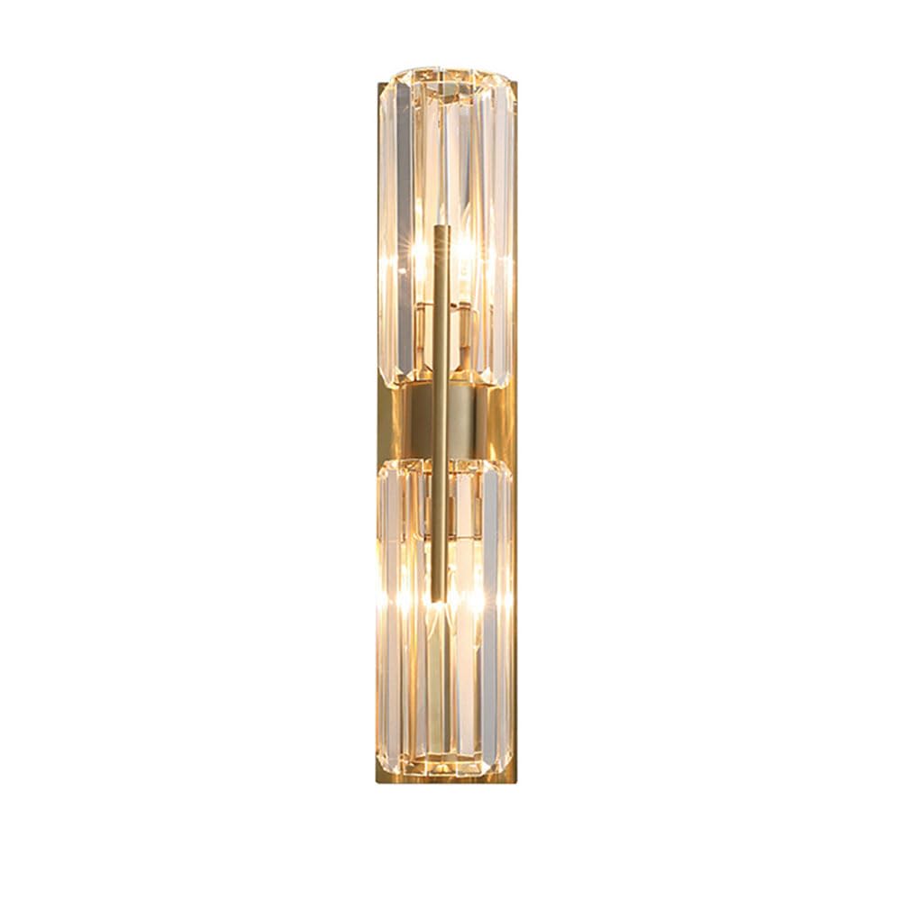 ITOSUI Crystal Wall Sconce - Elegant Brushed Gold Lighting for Bedroom, Living Room, and Hallway(16 * 60cm)