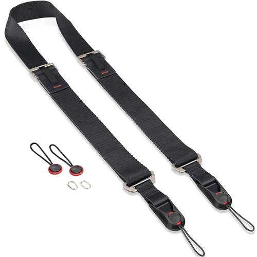 Sunya Sangle pour Appareil Photo équipée d'une boucle de libération rapide. Sangle en Corde Nylon Compatible avec Appareils Photo DSLR ou Mirrorless,avec une capacité de charge de 90KG