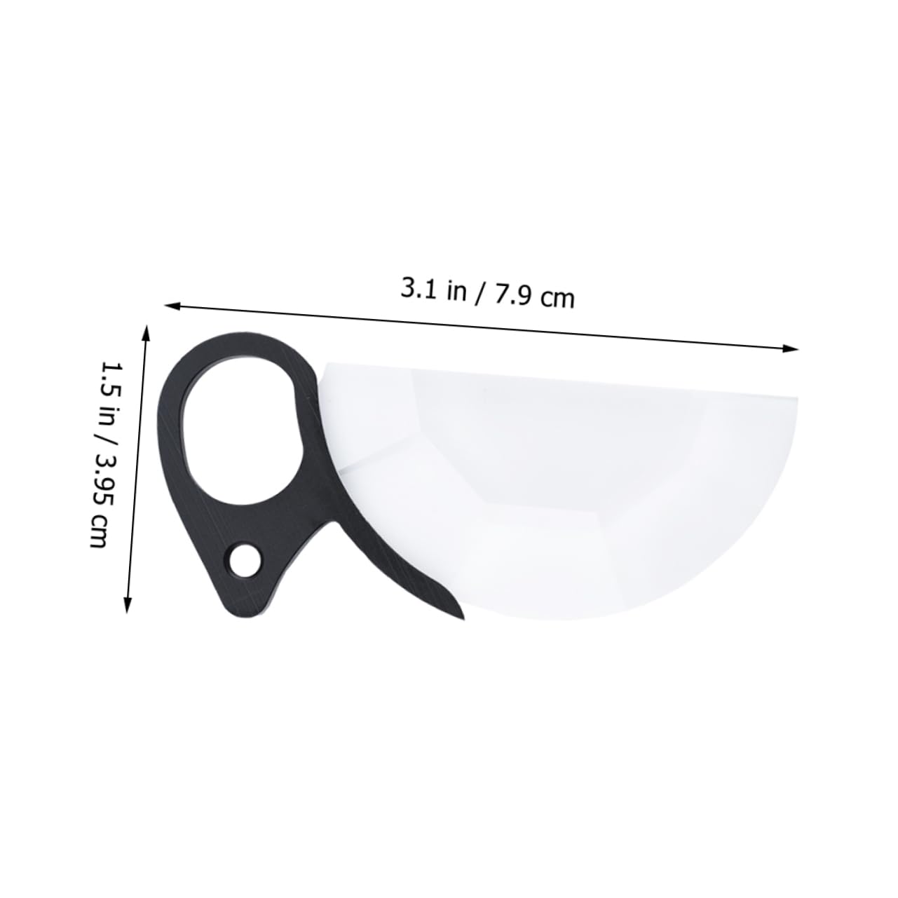 STOBOK 79mm Photography Kaleidoscope Lens Creative Camera Effect Filter Semicircular Prism for Photo Creativity