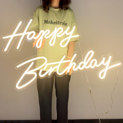 DIVATLA Extra Large Birthday Neon Sign