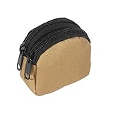 Yizelli Mini Portamonete Tactical Slingshot Sacchetto a Doppio Strato in Acciaio a Sfera Marsupio Tasche Compatte per Munizioni (1#)