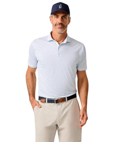 johnnie-O Featherweight Performance Polo - Plumeria