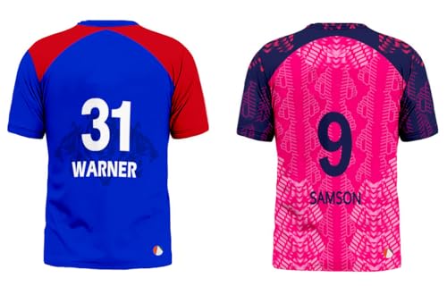 Image of Sports India IPL Cricket Team T Shirt Jersey Combo for (Kid's, Boy's & Mens) L744