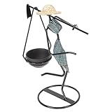  Cabilock Bougeoir Métal Créatif Forme De Personnage Humain Support De Bougie Décoratif pour Maison Événements Festifs