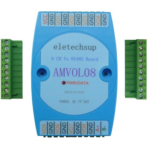 RS485 to 0-10V/5V Modbus RTU HMI Analog DAC Expansion Board