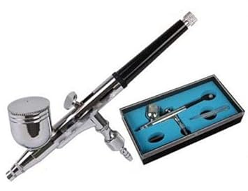 SWARN Gravity Feed Steel Airbrush 0.3 mm Spray Art Paint Kit for Artwork (Multicolour, Gun only)
