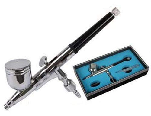 T H Bake Ware Feed Steel Airbrush 0.3 mm Spray Art Paint Kit for Artwork (Multicolour, Gun only)