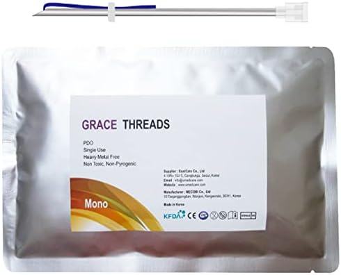 Grace PDO Thread Lift/Face Whole Body/Mono Type 100pcs - 13 Sizes (26G-90mm)