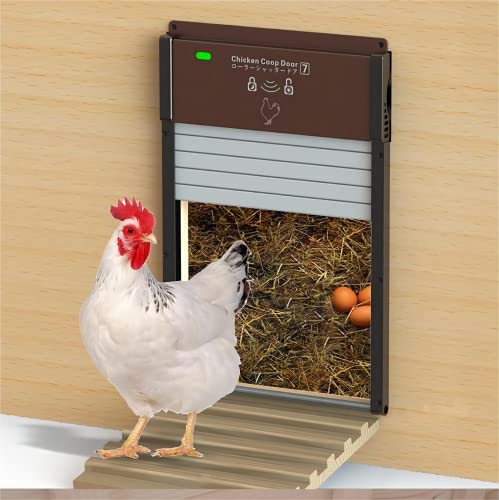Automatischer Hühnerstall-Tür mit Timer, Lichtsensor, solarbetriebener Stall-Türöffner, Vollaluminium-Solar-Hühnerställe… – Bild 3