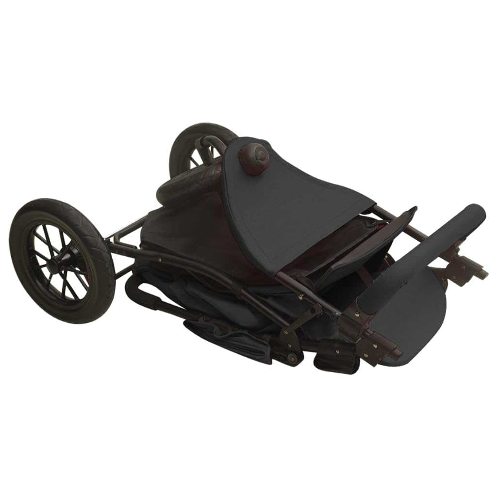 vidaXL Passeggino per Bambini Antracite in Acciaio