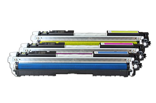 Reconstruido para HP color LaserJet Pro CP 1025   CF341A   Toner conjunto cian, Magenta, amarillo   Para aprox. 3 x 1000 paginas (5% cobertura)