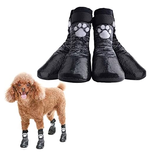 HOMIMP Calcetines para Perro Antideslizantes con Correas de Control de tracción, Impermeables