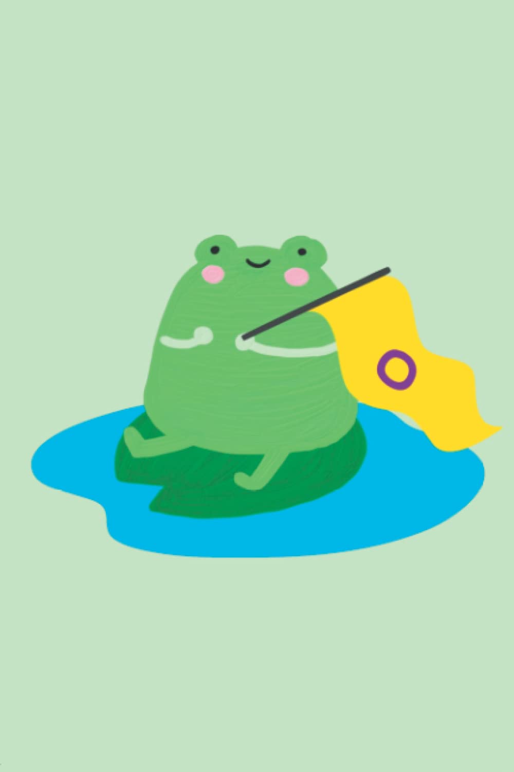 Intersex Frog on a Lilypad (Frogs on a Lilypad)