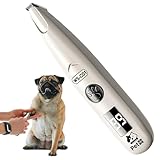 Schermaschine für Hundepflege, elektrischer Rasierer, leise, kabellos, mit LED-Licht – Haarschneider für Hunde, Krallenpflege, Fell, Ohren und für Welpen und Haustiere