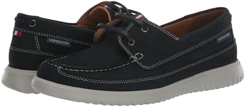 Mephisto Men's Trevis Boat Shoe, Deep Blue Nubuck, 11.5 | Image 6