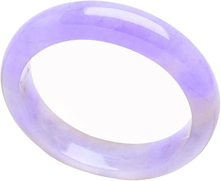 Purple Jade Bangle Bracelet for Women Natural Old Pit Violet Jade Bangle Chinese Classic Elegant Genuine Lavender Jadeite Certified Size 60mm