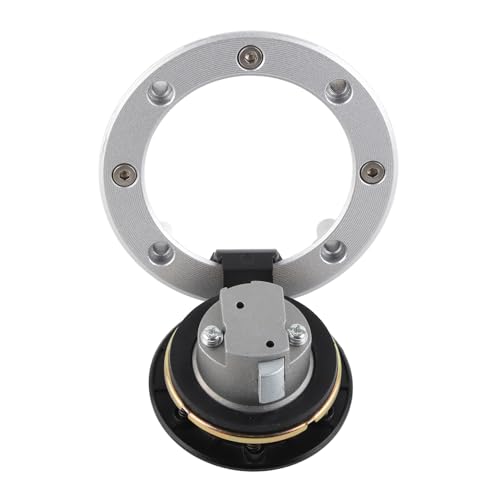 Image of Motorcycle Gas Tank Cap with 2 Keys, Anti-Theft Fuel Cap Cover Fits SV1000 SV650, Z1000 Z750 Z600, CBR1000RR CBR600RR CBR650F, FZ1 FZ6 FZ8 (Silver)