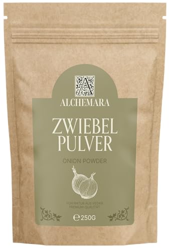 Cebolla en Polvo Alchemara (250g) – Cebolla – Especias Suavemente Secadas Ideales para Cocinar – Especias Aromáticas