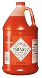 TABASCO Brand Original Red Pepper Hot Sauce, Medium Heat, Bulk Plastic Jug, Classic & Versatile, Three Simple Ingredients, For Large Recipes & Marinades, Great on Everything, 128 Fl Oz (Pack of 1)