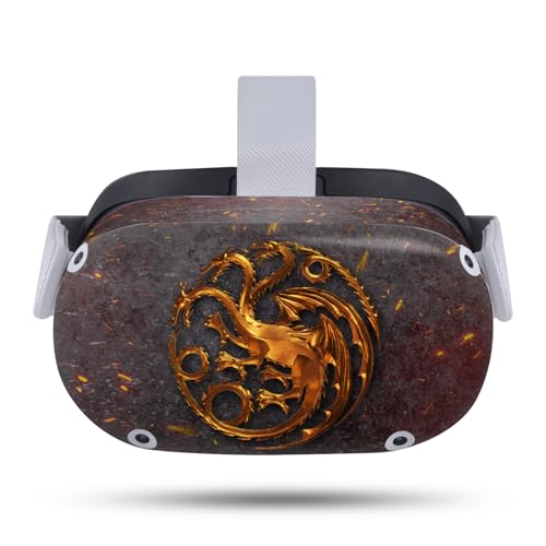 Head Case Designs Officially Licensed House of The Dragon: Television Series House Targaryen Sigils and Characters Vinyl Sticker Skin Decal Cover Compatible with Meta Quest 2