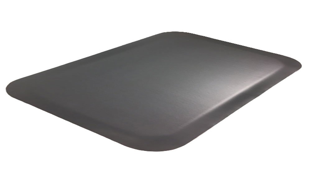 Portico Systems28030504 Luxury Step 1/2" Premium Smooth-Top Anti-Fatigue Mat, Black, 3" x 5"