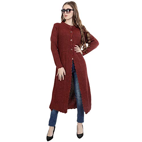 Image of Matelco Women's Wool Round Neck Cardigan