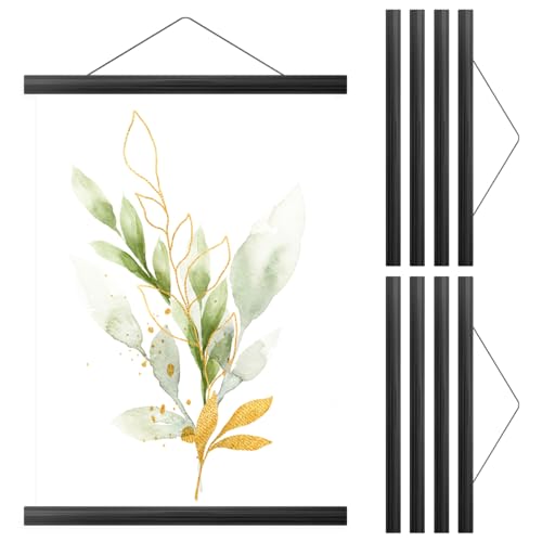 2 pack Magnetic Poster Frame Hanger, Magnetic DIY Wood Poster Frame for Photo Picutre Canvas Artwork Art print Wall Hanging, Frame for Pictures Canvas Prints Artwork Room Interior Home Decor (51cm