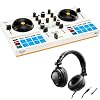 Hercules DJControl Mix Ultra DJ Controller with Protective Cover Bundle with Hercules HDP DJ45 Closed-Back, Over-Ear DJ Headphones