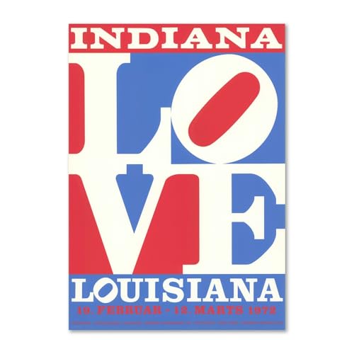 �f���}�[�N ���C�W�A�i�ߑ���p�� �|�X�^�[ Robert Indiana - Love Anniversary poster A2 42×59.4cm