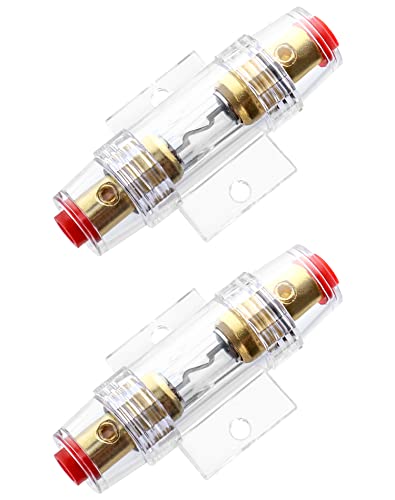 Portafusibile Impermeabile AGU 60A - 2 Pezzi Con Fusibili, Per Auto Audio E Amplificatori - Foto 2