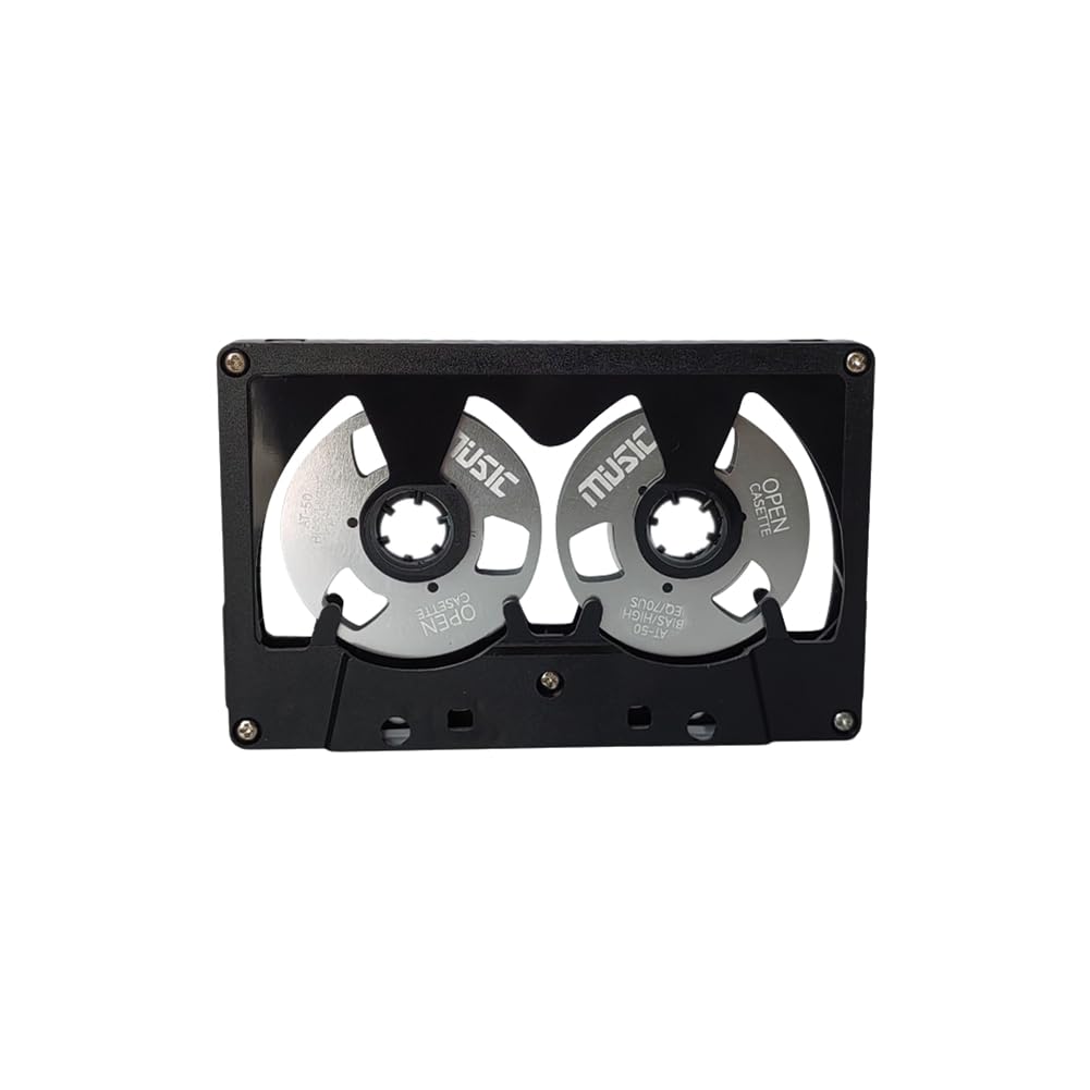 Udsknv[Ksl As Shown Blank Audio Cassette Reel To Reel 50 Minutes Double Sided Metal Sound Recording Tape Hollow Case