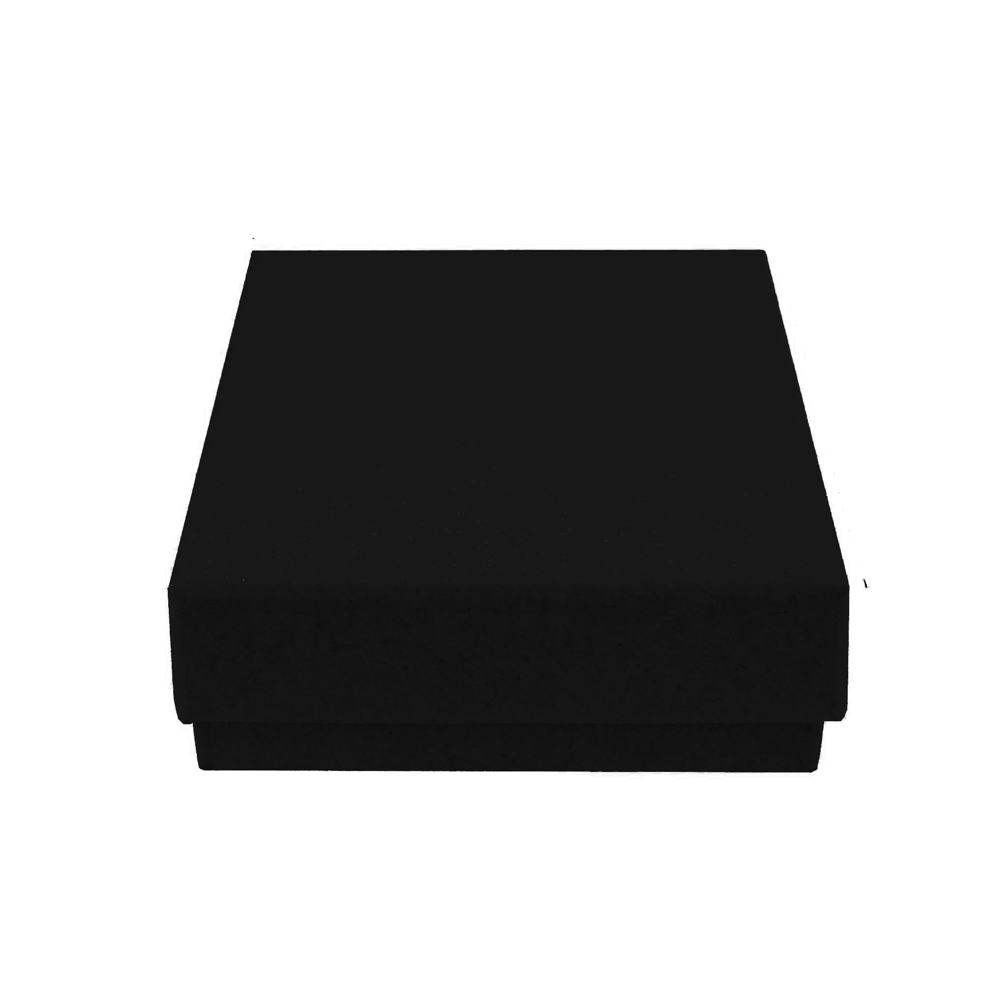 Emartbuy Set of 96 Black Cardboard Jewellery Pendant Boxes, Ring Boxes, Gift Box for Anniversaries, Weddings, Birthdays Size - 7 cm x 7 cm x 3.5 cm โ image 1