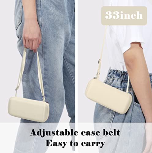 Esufeir Mini Travel Sun Umbrella For Purse With Case,Small Compact Uv Umbrella For Sun And Rain,Lightweight & Portable,Windproof Parasol Umbrella With 99% Uv Protection For Women Men Kids (Beige) #TOP2