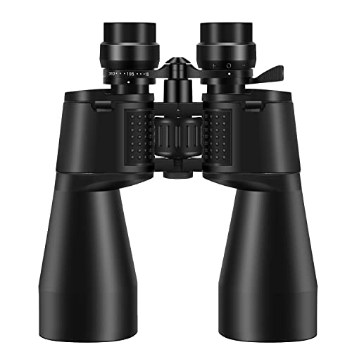 BORWOLF Binóculos profissionais com zoom HD de alta ampliação 10-380 x 100 telescópio de alta potênc