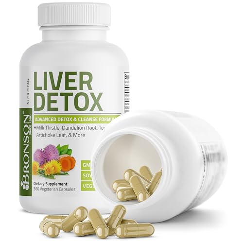 image for Bronson Liver Detox Advanced Detox & Cleansing Formula Supports Health