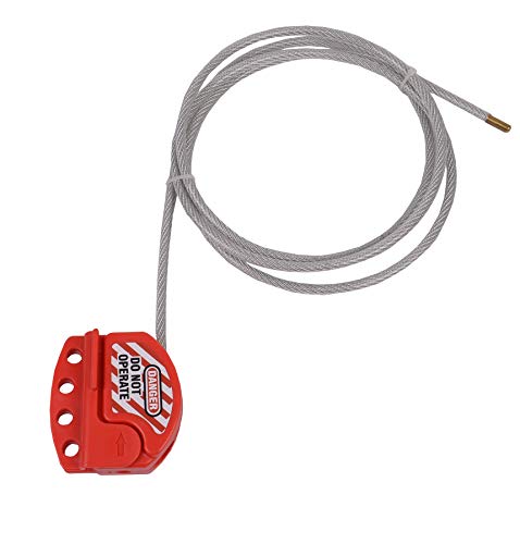 Bloqueo de cable ajustable con revestimiento de vinilo de 6 pies 3