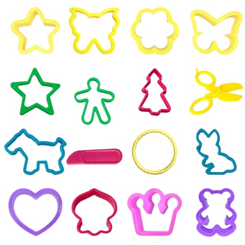 SZSMW 16 Juegos de Plastilina - Herramientas Plastilina - Kit Plastilina - Utilizado para Playas, Pozos de Arena, Parques, Patios O Jardines, Juguetes para NiñOs, Es un Buen Regalo para Los NiñOs